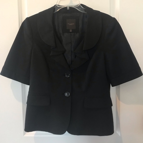 The Limited Black Short Sleeve Blazer-M - Picture 7 of 8